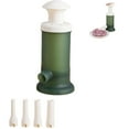 thumbnail image 1 of Press-Type Enema Machine Kit (Green)/ Household Manual Sausage Stuffer Machine Vertical Sausage Stuffer With 4 Nozzles & Stainless Build Homemade Sausage Tools For Indoor And Outdoor Use, 1 of 9