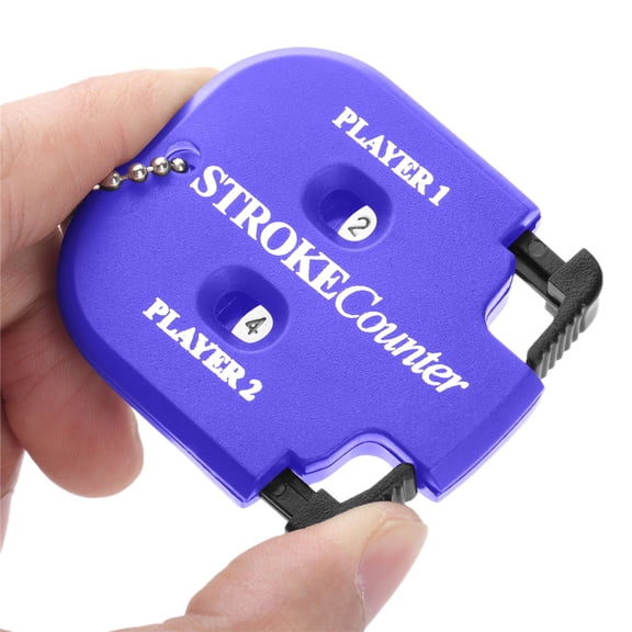 Press Type Golf Competition Score Keeper Dual Player Counter, Handheld Score Tracker for Mini Golf Driving Range & Tournament Play, Lightweight Portable Golf Score Recording Tool