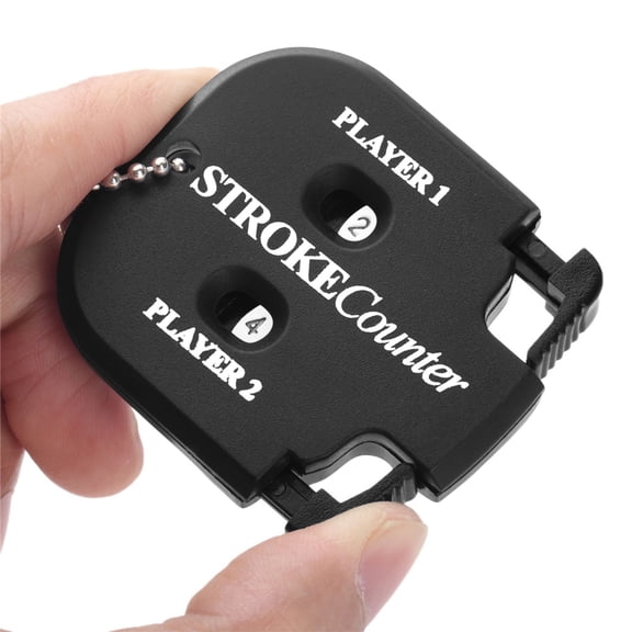 Press Type Golf Competition Score Keeper Dual Player Counter, Handheld Score Tracker for Mini Golf Driving Range & Tournament Play, Lightweight Portable Golf Score Recording Tool