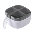 thumbnail image 1 of Press-Type Seasoning Box with 4 Compartments & Spoons – Compact Condiment Storage for Kitchen Counter – Spice Organizer for Salt, Sugar, Herbs – Easy Clean Design, 1 of 6