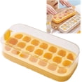 thumbnail image 1 of Press-Type Silicone Ice Cube Trays, Silicone Ice Cube Molds, Nugget Ice Tray, Nugget Ice Trays for Freezer, Ice Cube Tray Small Nugget Ice, 7/14/21-Ice Trays for Freezer (Yellow,21 grids), 1 of 5