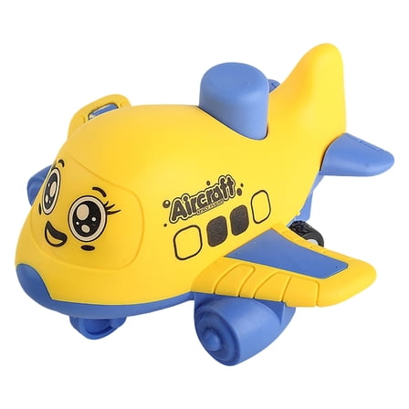 Press and Go Aircraft Inertia Driven Car Toy for Kids with Safe Plastic for Indoor Outdoor Play Toddler Fine Motor Toy