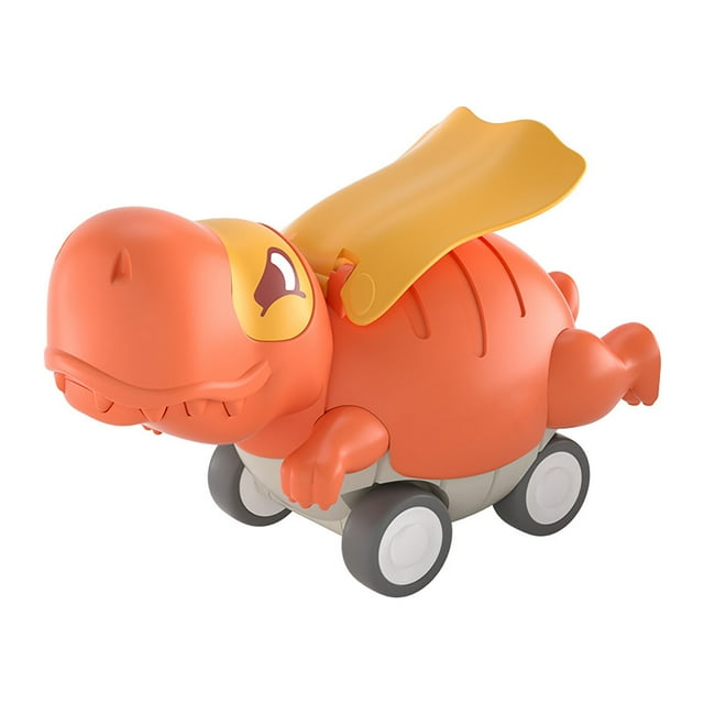 Press and Go Toy Cartoon Dinosaur Car with Wheel Toddler Inertial Sliding Toy for Daily ...