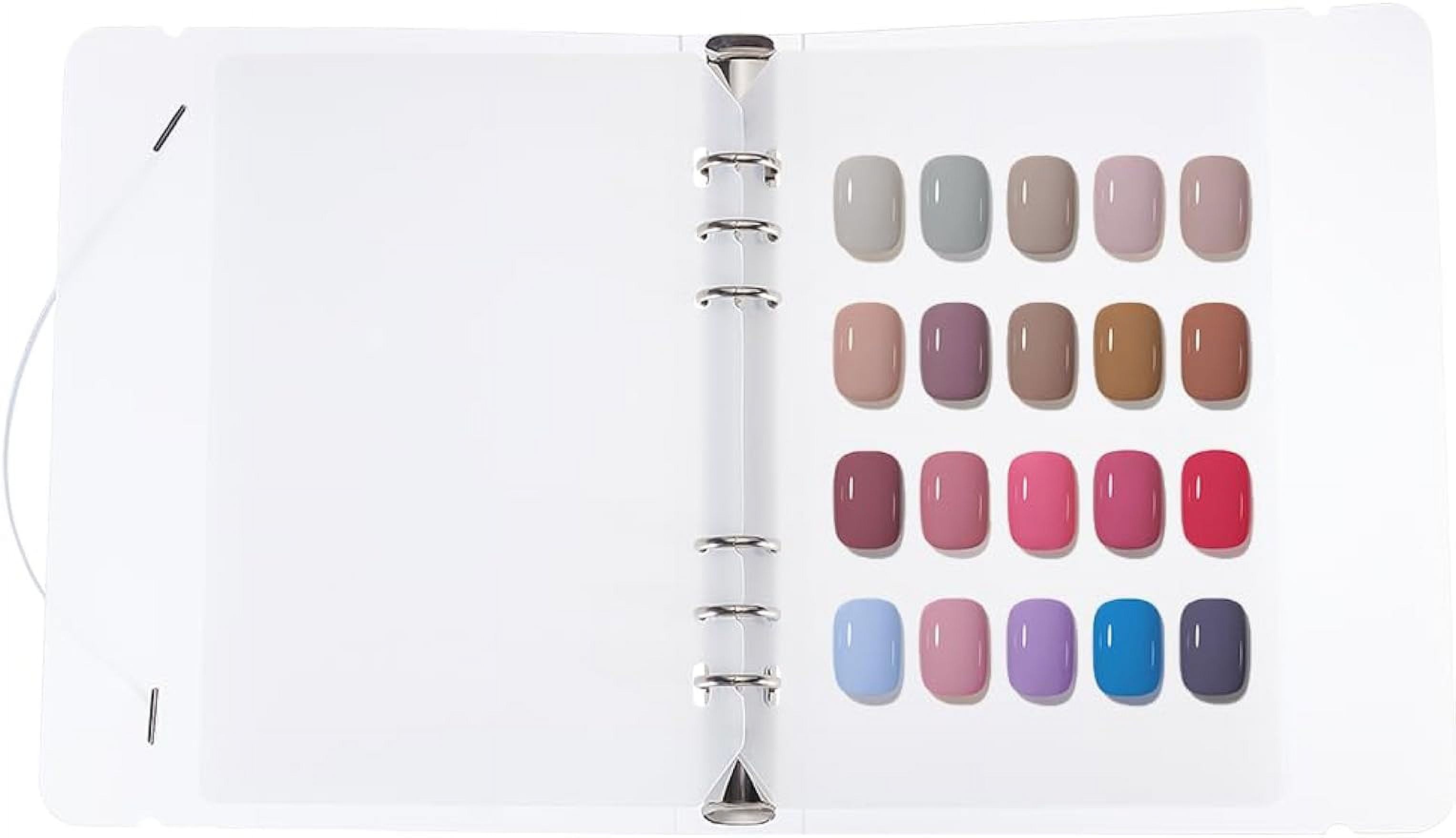 Presson Nail Organiser Removable Wall Chart for Fake Nails with 4