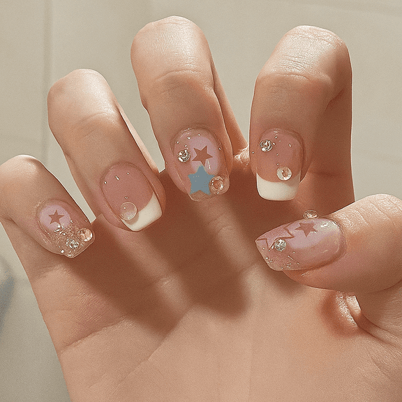 Press on Nails Full Cover Luxury False Nails for Women and Girls 24PCS