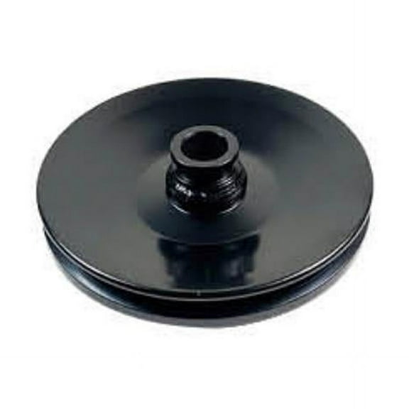 Press on Style GM Single Groove Power Steering Pump Pulley for SBC BBC Chevy 350 454, Black