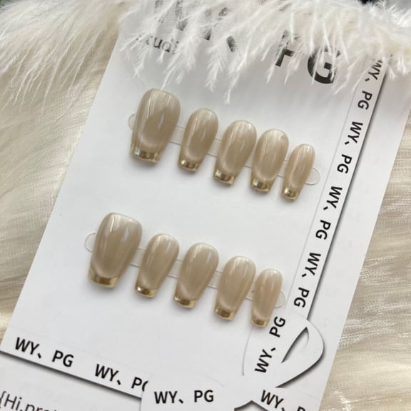 Press on nails fake Purple pure handmade wear nail polish nail tips senior to show whiteness