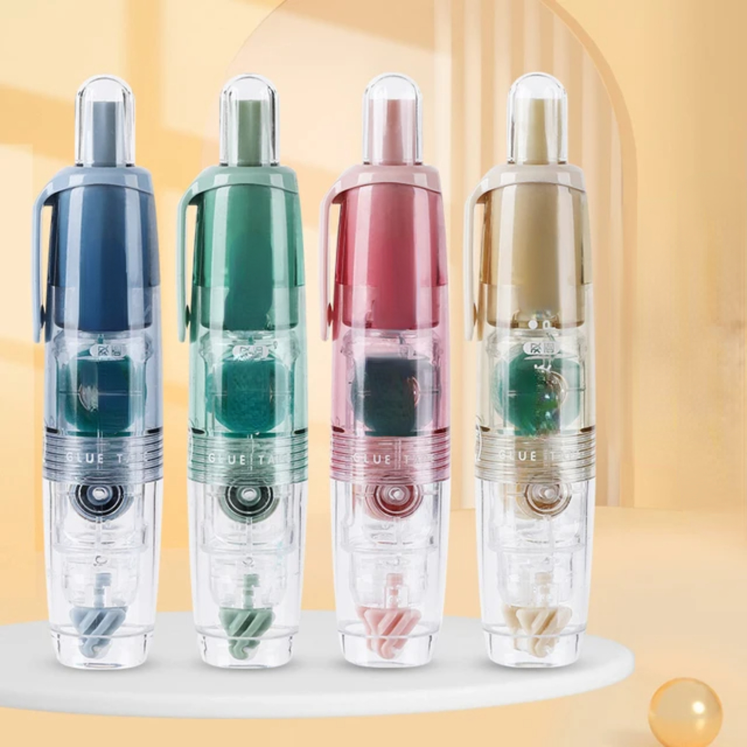 Press the Dot Glue Mini Doublesided Tape to Replace the Core Student