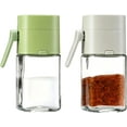 thumbnail image 1 of Press-to-Dispense Seasoning Bottle, Salt and Pepper Shaker with Precise Portion Control, Sprinkle Spice Dispenser for Kitchen (Green,White)), 1 of 7