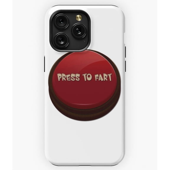 Press to Fart Funny Button M989 Phone Case for iPhone 17 16 15 14 13 12 11 Pro Max