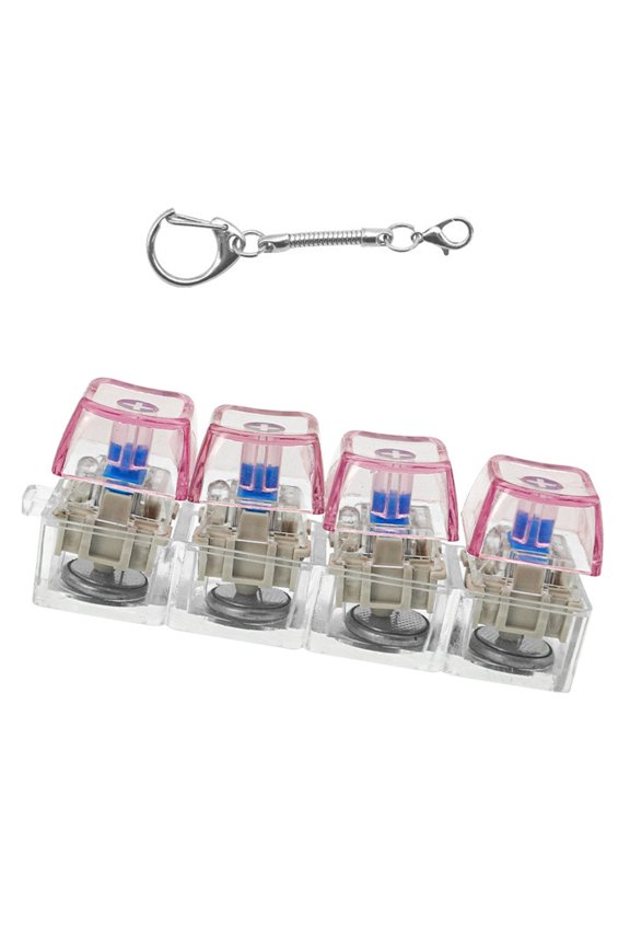 Press to Light Up Keychain Emblems Multipurpose Acrylic Key Rings for Adults & Kids As A Practical Fashion Accessory Gift