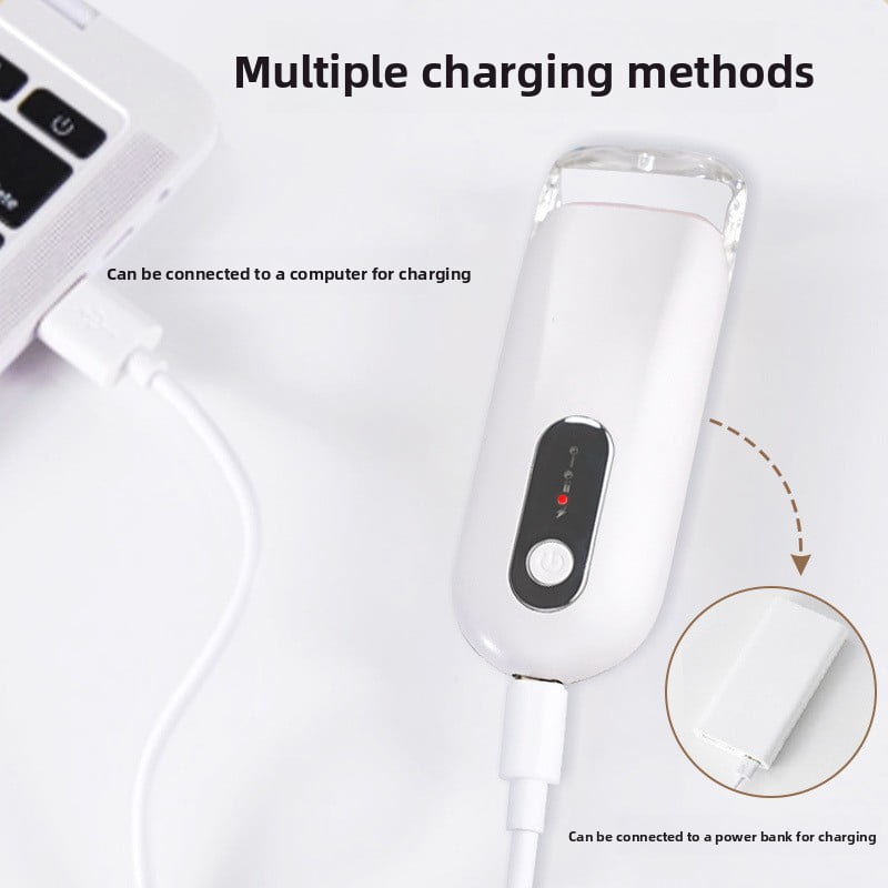 Press-type electric eyelash curler, curling and straightening in one, long-lasting curling, dual temperature control, Type-C rechargeable eyelash curler