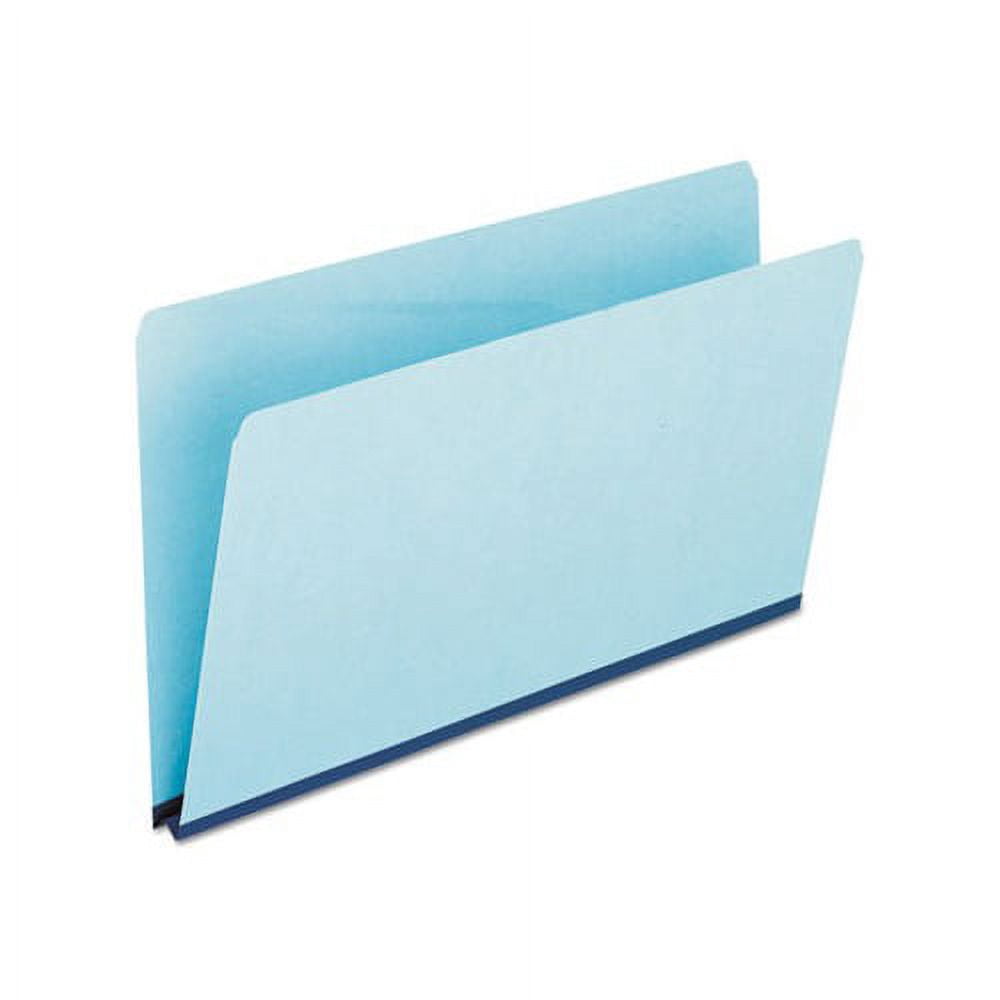 Pressboard Expanding File Folders Straight Tab, Legal Size, Blue, 25/Box