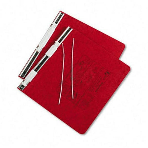 Pressboard Hanging Data Binder 8-1/2 x 11 Unburst Sheets Executive Red