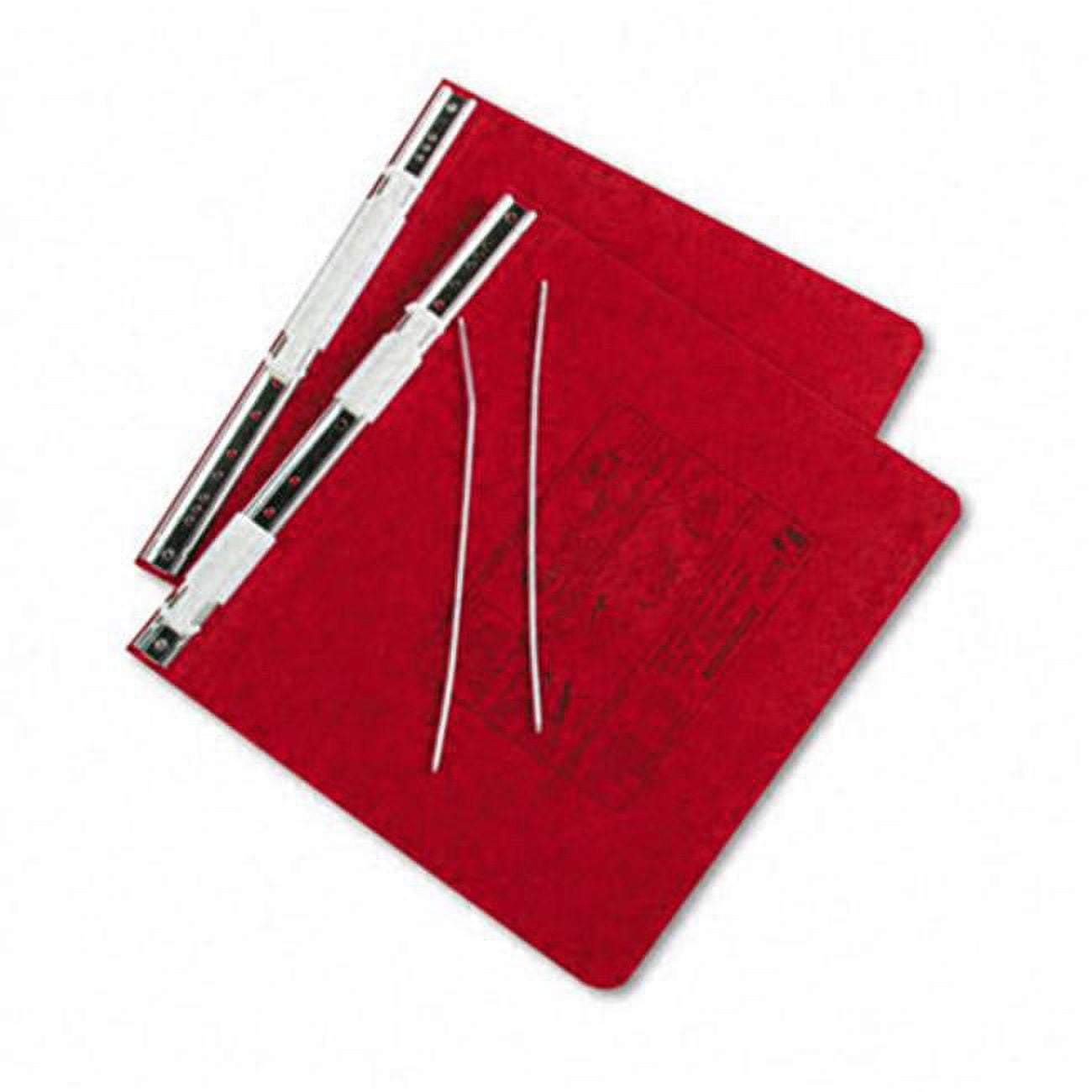 Pressboard Hanging Data Binder 81/2 x 11 Unburst Sheets Executive Red