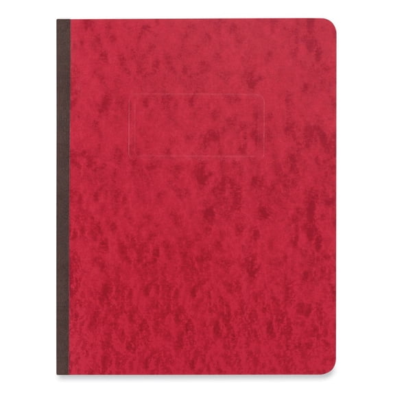 Universal Pressboard Report Cover, Prong Clip, Letter, 3" Capacity, Executive Red