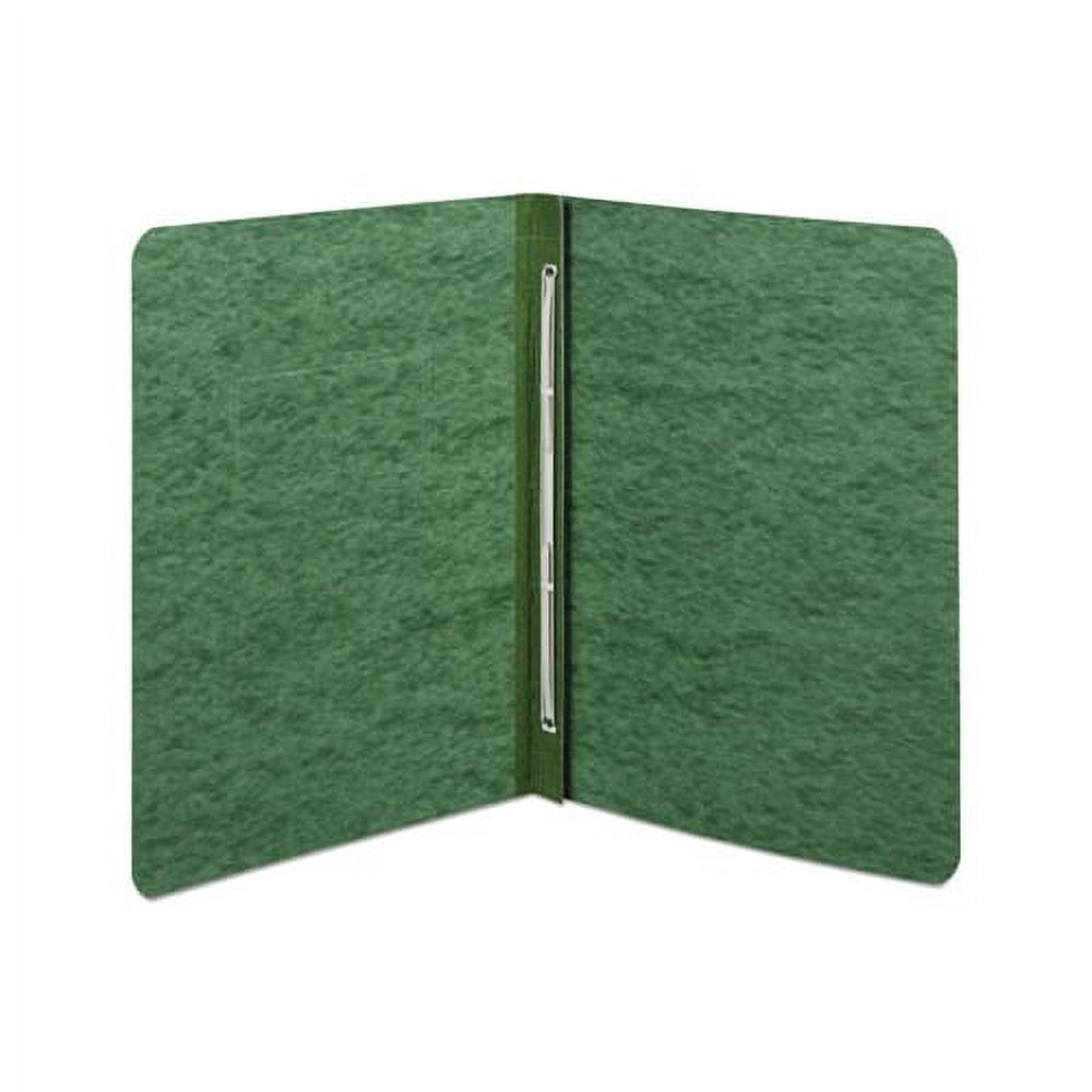 Pressboard Report Cover Prong Clip, Letter, 3" Capacity, Dark Green