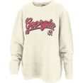 thumbnail image 1 of Pressbox NCAA Georgia "Harlow" Long-Sleeve Crewneck Oversized Corded Sweatshirt-Ivory-xxl, 1 of 1