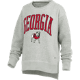 thumbnail image 1 of Pressbox NCAA Georgia "New Zealand Abriana" Long-Sleeve Crewneck Oversized Womens Amore Fleece Sweatshirt-Oatmeal-xl, 1 of 1