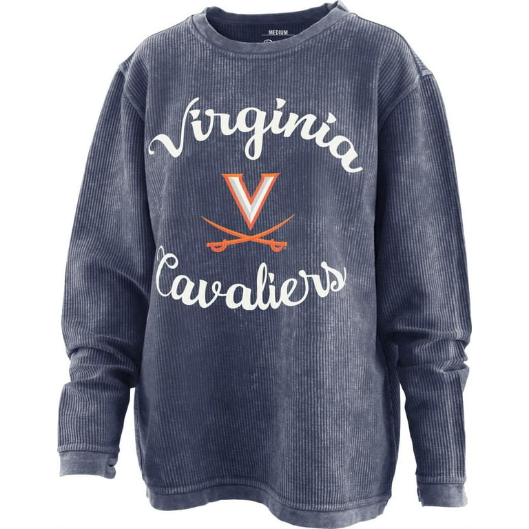 Pressbox Women's University of Virginia Cavaliers Comfy Cord Pullover  Sweatshirt 