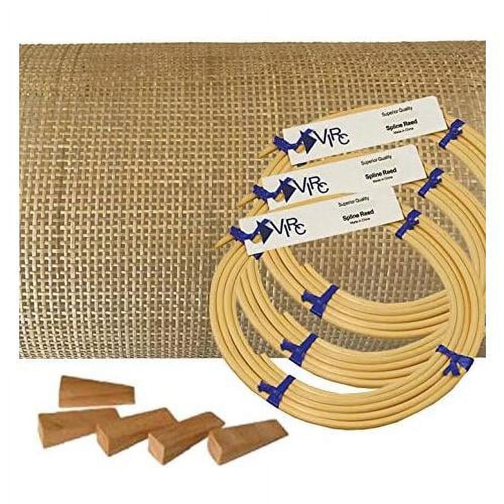 Pressed Cane bing Kit Radio Weave Mesh With Splines, Wedges And