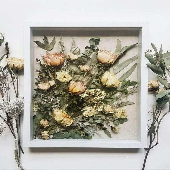 Pressed Flower Frame Dried Flower Display Frame 1 Set Wooden Hollow Decorative Photo Frame