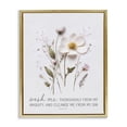thumbnail image 1 of Stupell Industries Shabby Chic Pressed Flower Proverb Gold Floating Frame Canvas Art, 17 x 21, by Lettered and Lined, 1 of 8