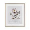 thumbnail image 1 of Stupell Industries Shabby Chic Pressed Flower Wash Worries Away Birch Framed Print Under Glass, 17 x 21, by Lettered and Lined, 1 of 8