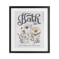 thumbnail image 1 of Stupell Industries Shabby Chic Pressed Flowers Hot Bath Black Framed Print Under Glass, 13 x 16, by Lettered and Lined, 1 of 8