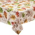 thumbnail image 1 of Pressed Leaves Oilcloth Tablecloth, 1 of 4