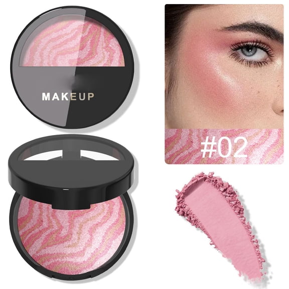 Pressed Powder Compact, Matte Setting Powder for Makeup, Oil Absorbing Finishing Powder, Long Wear Face Powder, Travel Size Powder, 13g