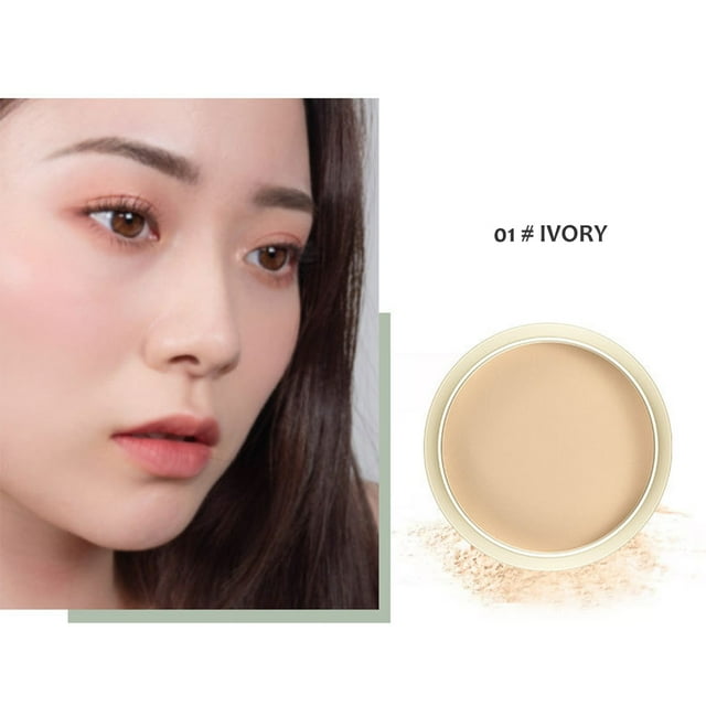 Pressed Powder Long Lasting Oil Control Face Waterproof Whitening Skin