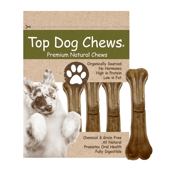 Pressed Rawhide Dog Bone 8" - 5 Pack