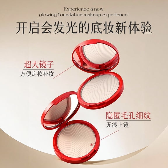 Pressed Setting Powder, Matte Oil Control Compact, Long-Wearing Water Resistant, Sweat-Proof Blurring Effect, Portable Finishing Powder, 8.5g