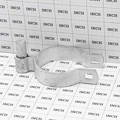 Pressed Steel Chain Link Fence Post Hinge w/Bolt 3" [2 7/8" OD] x 5/8" | Heavy Duty Hinges | (Pack of 2)