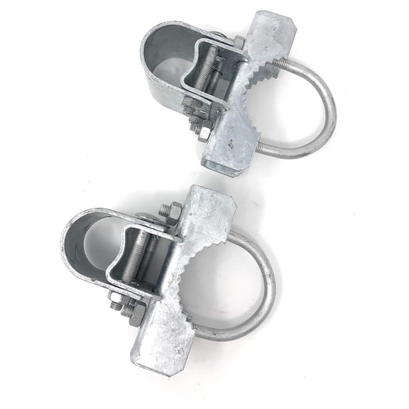Pressed Steel Industrial Griptite Hinge for Chain Gate - (Two U Bolts and Two Hinges/Pack) (2-7/8")