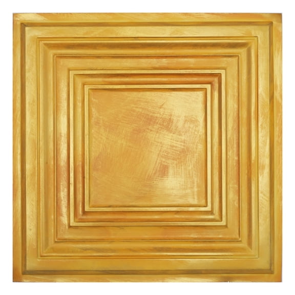 Pressed Tin Ceiling Tile Decorative pvc panels for Retail stores PL05 Golden 10Pcs/pack