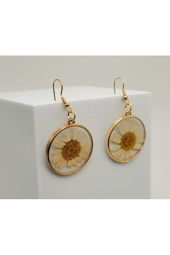 Pressed Wild Flower Earrings | Multi Flower Earrings | Resin Jewelry