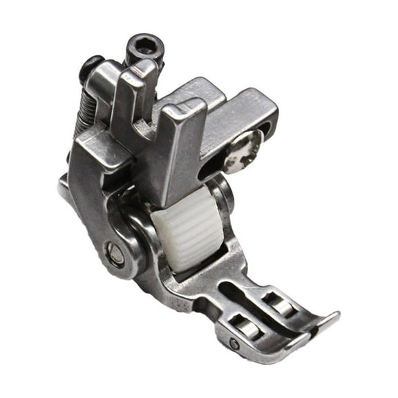 Presser Foot for Industrial Sewing Machine Universal Adjustable Steel Roller Presser Foot for Fabric, Jeans Normal Gear Wheel