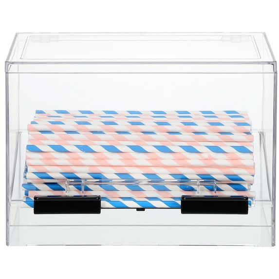 BESTYASH Assorted Color Acrylic Straw Dispenser, Safe and Practical for Home Use