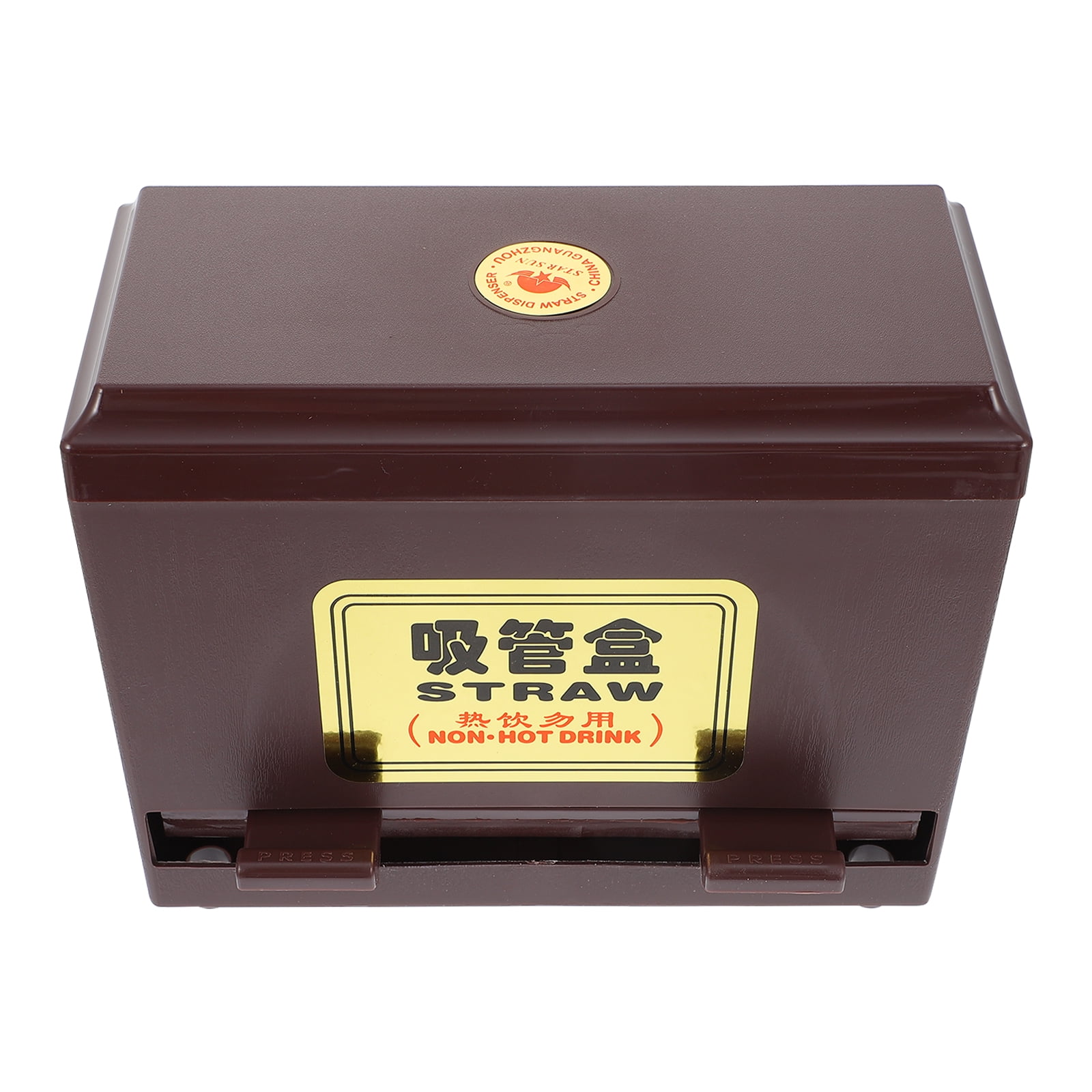 Pressing Type Straw Box Straw Storage Box Restaurant Straw Dispenser Box