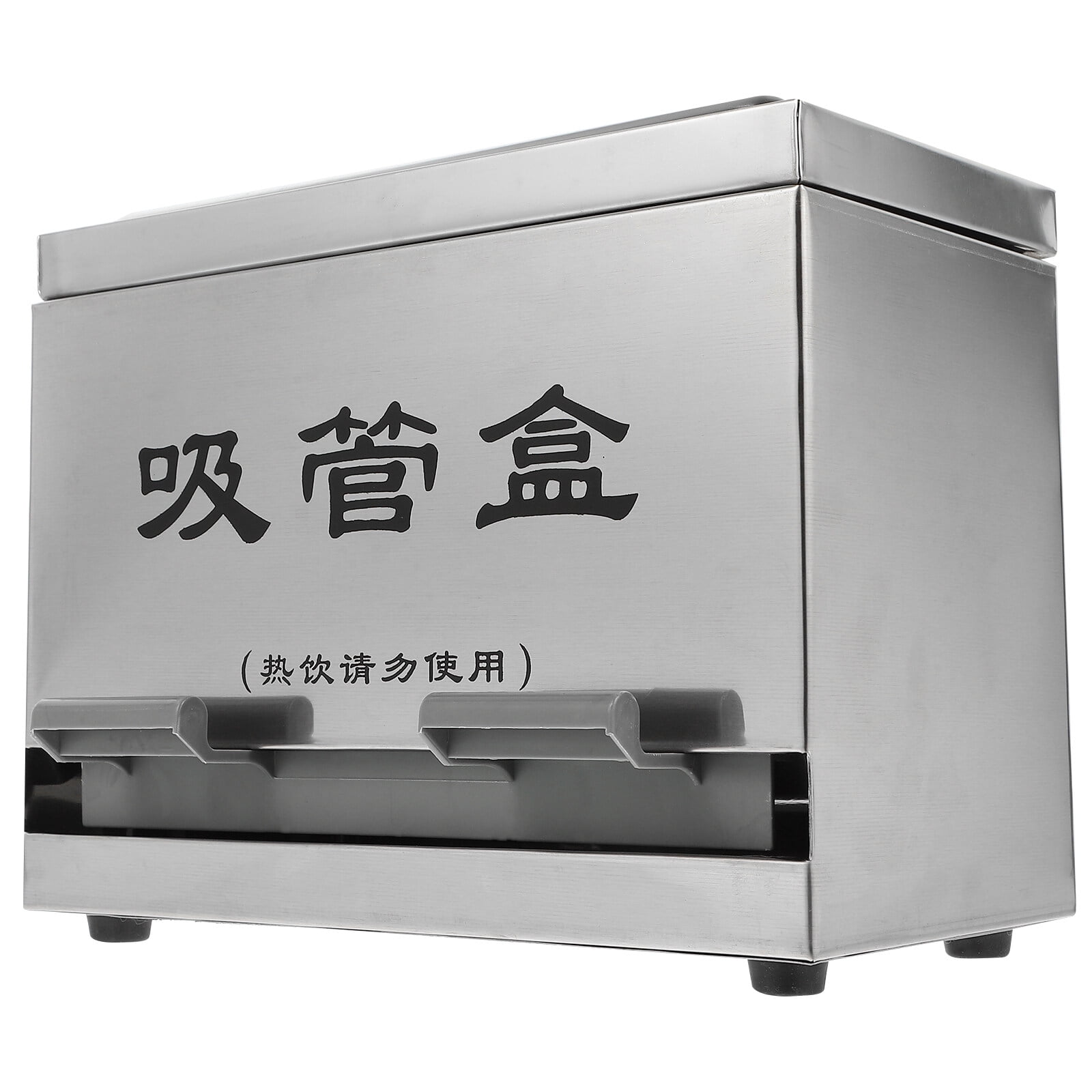 Pressing Type Straw Box Straw Storage Box Restaurant Straw Dispenser Box