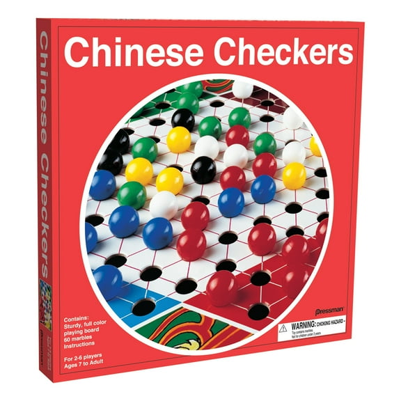 Pressman Toys Chinese Checkers Board Game  Classic Family Strategy Game for Kids and Adults