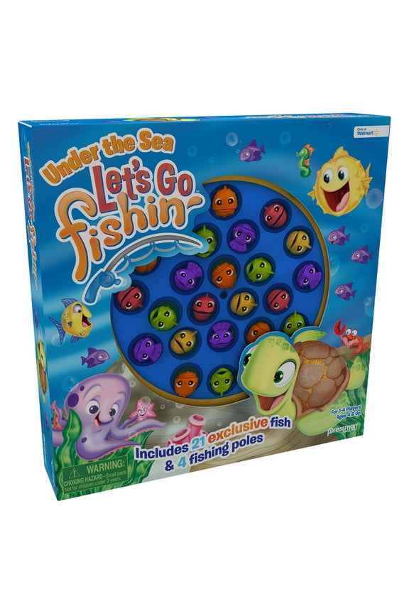 Let's Go Fishin' - Under The Sea Game for Kids and Families (Walmart Exclusive)