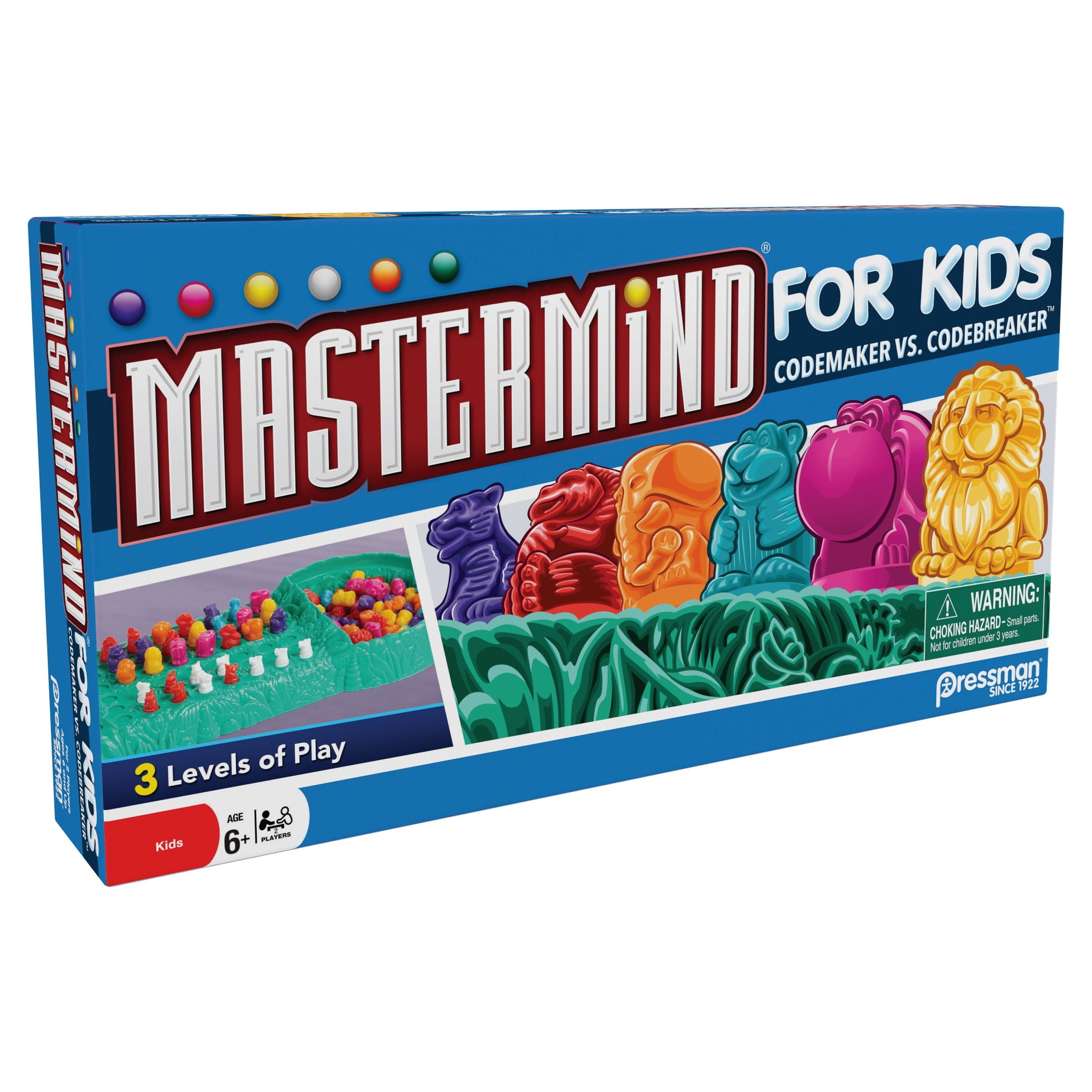 Pressman Mastermind For Kids Board Game - Codebreaking Game With Three  Levels of Play 