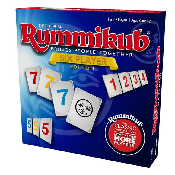 Pressman Rummikub Six Player Edition - The Classic Rummy Tile Game - More Tiles And More Players For More Fun!