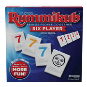 Pressman Rummikub Six Player Edition - The Classic Rummy Tile Game - More Tiles And More Players For More Fun!
