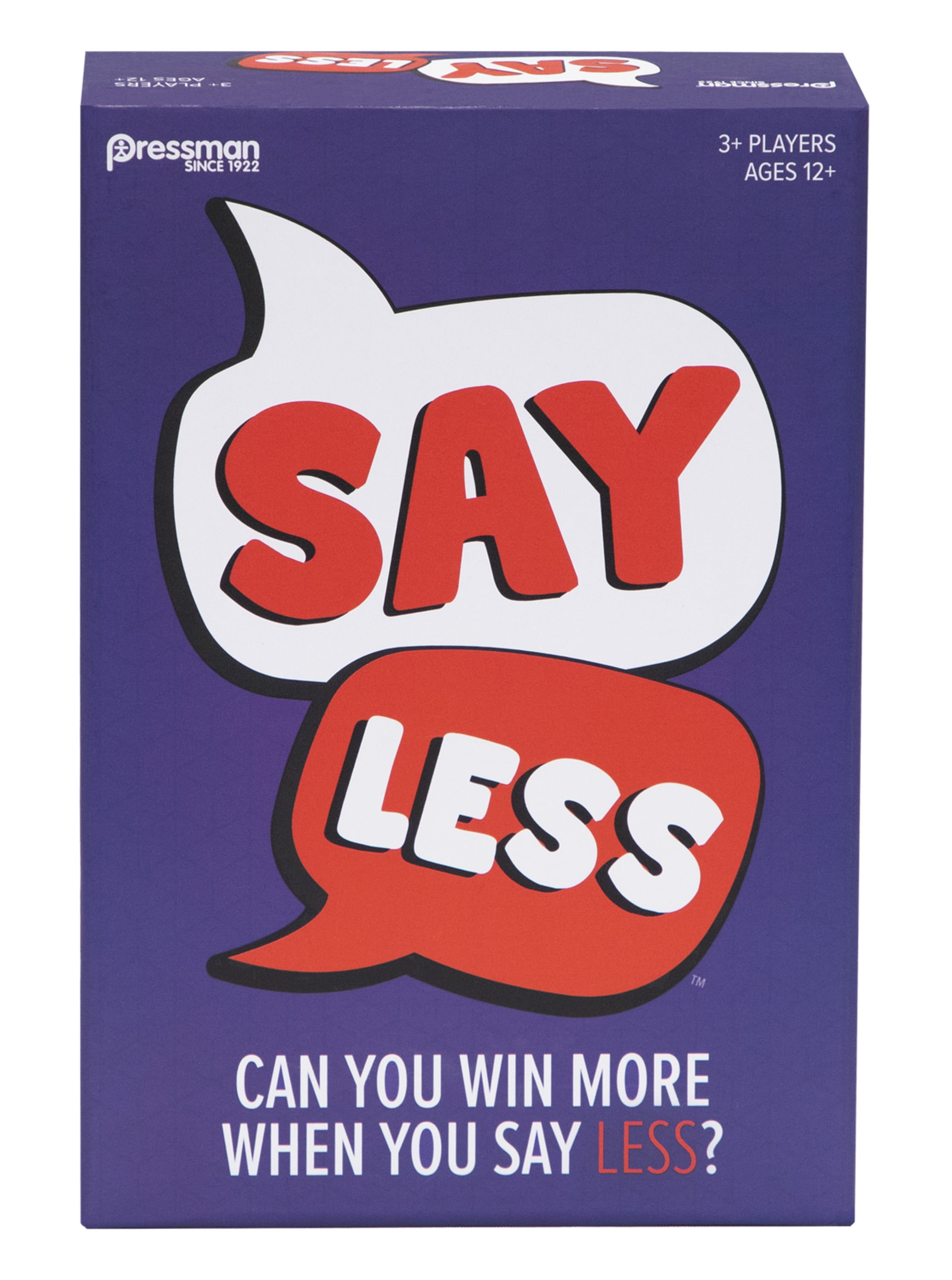 Pressman Say Less The Family Card Game of Giving Clues and Guessing Words Can You Win More When You Say Less