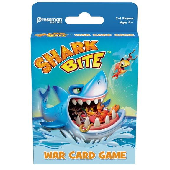 Pressman Shark Bite War Card Game - Ages 4 and Up, 2-4 Players