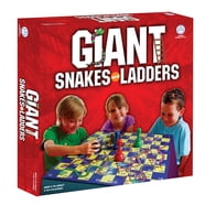 CHH Folding Wooden Snakes And Ladders Game - Classic Family Travel Board Game